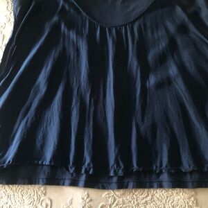 Velvet Navy Blue Women's T-shirt loose fit